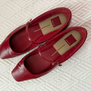 Dolce Vita Reyes Red Ballet Flats Sz 10